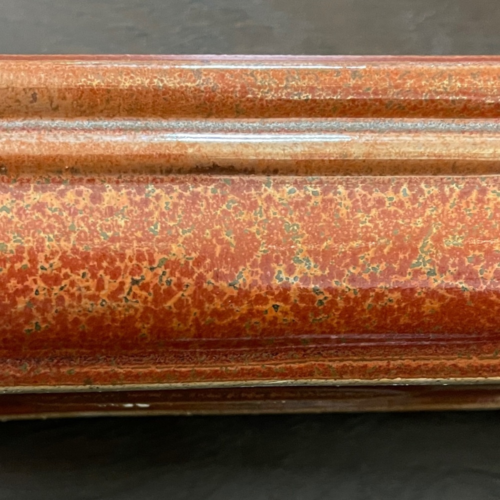 Large Burnt Orange Glazed Rectangle Bonsai Succulent Pot 15"L x 6"W x 2.75"H New - Picture 11 of 11